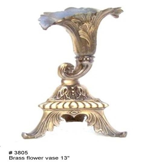 Brass flower vase