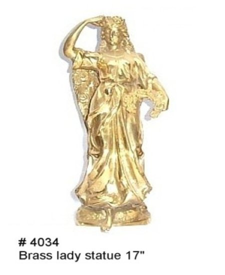 Brass Lady Statue