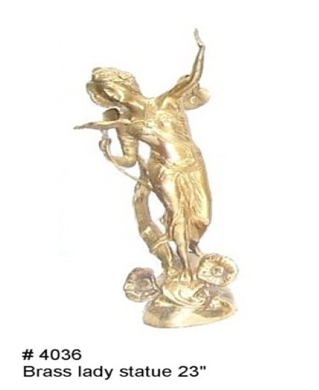 Brass Lady Statue