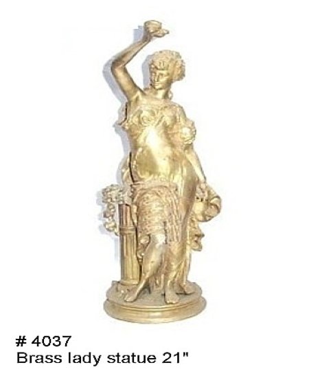 Brass Lady Statue
