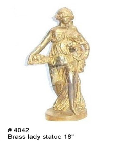 Brass Lady Statue