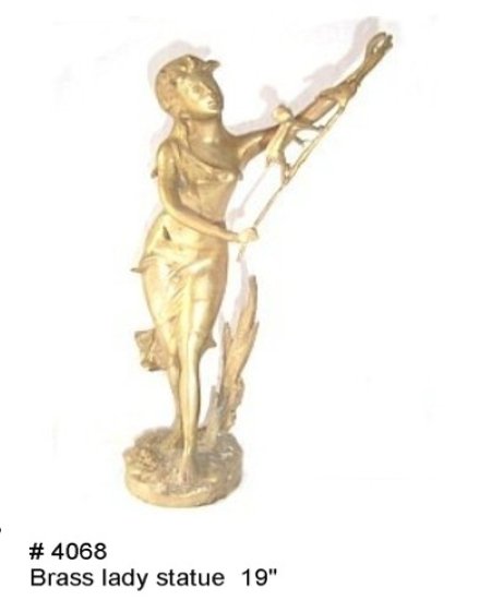 Brass Lady Statue
