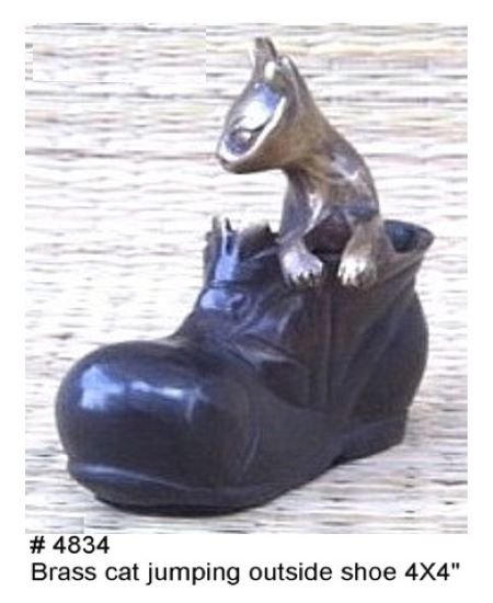 Cat Jumping Outside Shoe