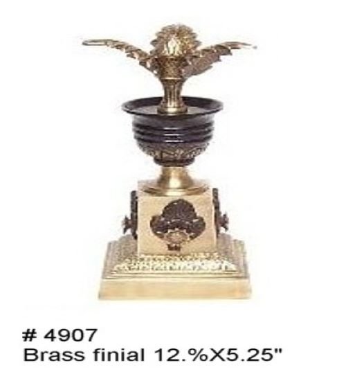 Brass finial