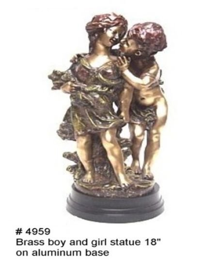 Boy And Girl Statue