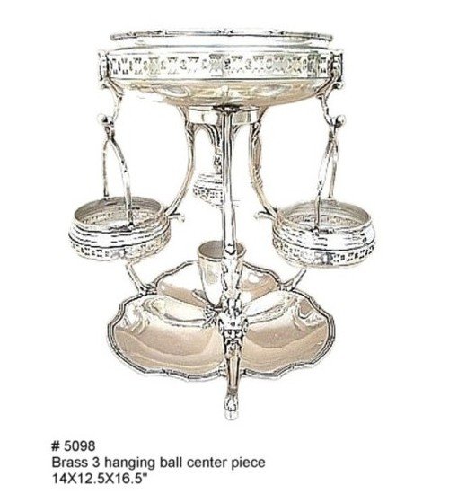Antique English silver finish Centerpiece