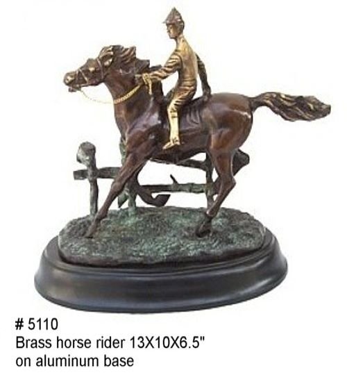 Brass Horse Rider