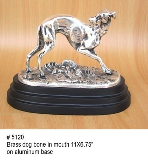 Dog with bone in mouth