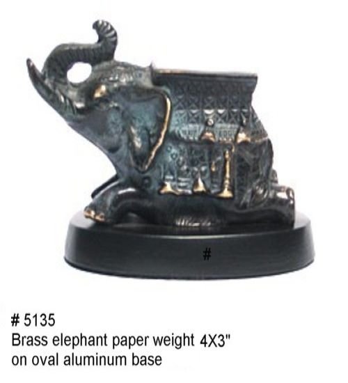 Elephant paper weight