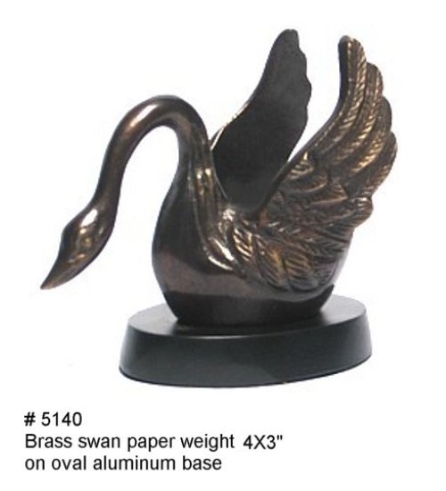 Swan paper weight