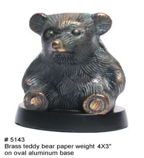 Teddy bear paper weight