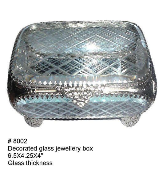 Glass Jewellery Box 