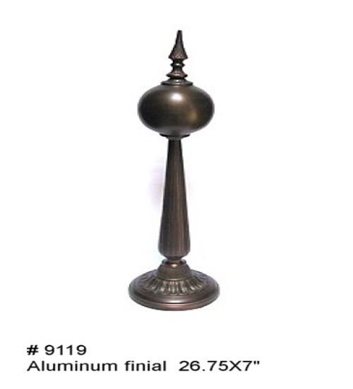 Aluminum  finial