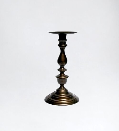 Aluminum candle holder