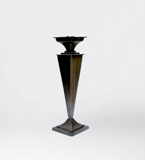 Aluminum candle holder