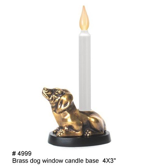 Dog Window Candle Base