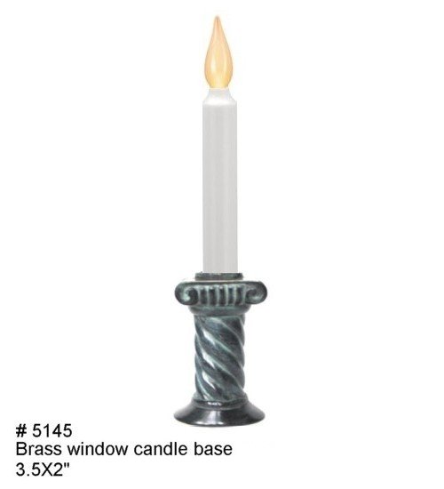 Brass Window Candle Base