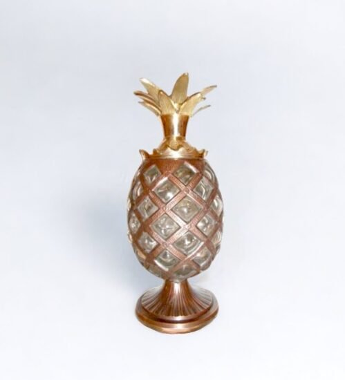 Pineapple glass blown jar