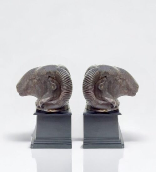 Ram's Head Bookends